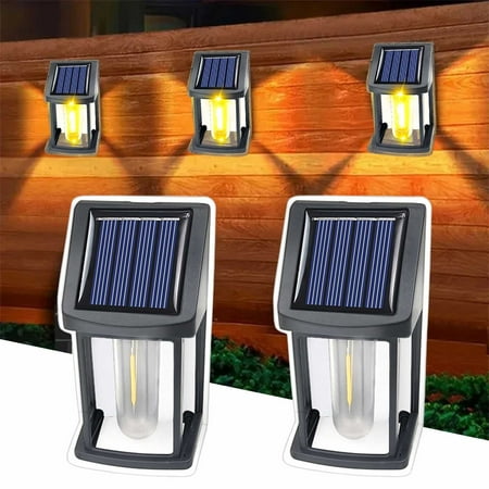 

Gongjisey Garden Lamps Solar Tungsten Wall Light 2024 New Wireless Dusk To Dawn Motion Sensor Led Wall Light 2 Pack Ip65 Water Proof Solar Securityes Light Exterior Wall Mount Garden Lighting