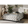 thumbnail image 4 of Baxton Studio Marion Modern Transitional Beige Fabric Upholstered Button Tufted Full Size Panel Bed, 4 of 4