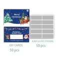 thumbnail image 1 of 50PCS Christmas Layer Scratch-Off Cards DIY Make Your Scratch Tickets Own, 1 of 8