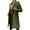 Army Green Winter Coats, variant on Wool Blend Overcoats for Women Long Trench Coat Notched Collar Windbreaker Button Down Winter Outerwear