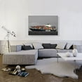 thumbnail image 3 of ARTCANVAS Freight Shipping Container Boat In The Ocean Canvas Art Print - Size: 40" x 26" (1.50" Deep), 3 of 9
