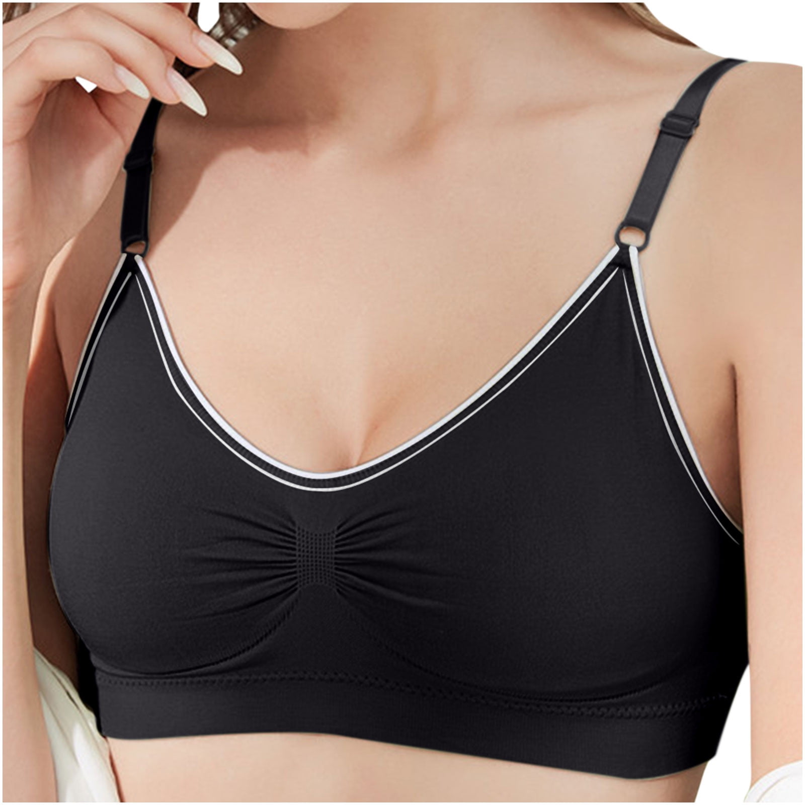 Sports Bars for Women, Women Small Breasts Gathered Sexy Sleep Bra  Non-marking Shockproof Running Vest Sports Underwear, High Support Sports  Bras for