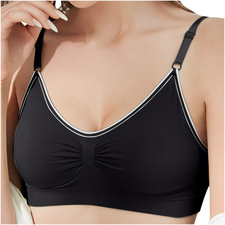 Tarmeek Plus Size Bras,Bras for Women no Underwire Women No Steel Ring  Sports Bra Fitness Shockproof Large Size Yoga Running Quick-drying Sports