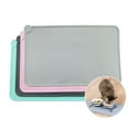thumbnail image 1 of Silicone Cat Dog Food Mat,Waterproof Pet Feeding Mat with Lips Non-Slip Dog Bowls Mat for Food and Water, 1 of 6