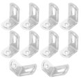 thumbnail image 1 of unbranded 10Ud Soportes En L De Hierro Para Muebles Color Plata Con Redondeada Y Ajustable Para Estantes, 1 of 7