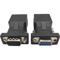 thumbnail image 4 of DB9 RS232 Male & Female to RJ45 Female Serial Port Extender to Port to LAN Ethernet CAT5 CAT6 Serial Coupler Extender Adapter(2PCS), 4 of 4