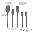 thumbnail image 3 of Tovolo Flex-Core Spatula All Silicone Set (Set of 5) - Charcoal, 3 of 6