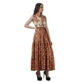 thumbnail image 2 of Moomaya Robes à Étages en Rayonne pour Femmes Imprimées Col Classique Robe-Chemise Femmes, 2 of 4