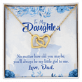 thumbnail image 2 of To My Daughter Daddy's Little Girl Inseparable Necklace, 2 of 20