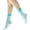 Blue, variant on Yoga Pilates Socks with Grips for Women Non Slip Solid Graffiti Cushioned Crew Socks for Barre Ballet Dance
