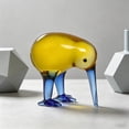 thumbnail image 4 of Hand Blown Glass Bird Figurine - Art Glass Ornament for Home Decor Collectible, 4 of 8