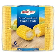 Birds Eye Extra Sweet Mini Corn On The Cob, Frozen Vegetables, 6-Count