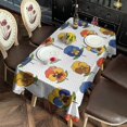 thumbnail image 2 of Pioneer Flower Floral Print Pattern Rectangle Tablecloth 60"x102", Waterproof Polyester Table Cloth, Wipeable Spillproof for Dining Camping Indoor Outdoor, 2 of 6