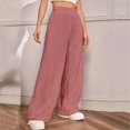 thumbnail image 2 of Gibobby leggings afelpados para mujer Otoño e Invierno nuevo Color sólido moda felpa suelta terciopelo calmante cálido Casual Pantalones rectos mujeres（Marrón， L), 2 of 5