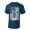 Heather Navy, variant on Mens Disc Golf Tshirt Disc Golf Vertical American Flag Back Design Short Sleeve T-shirt-Black-small