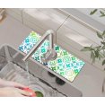 thumbnail image 1 of Kitchen Sink Splash Guard Faucet Mat -1 PC Super Absorbent Fast Drying Mat Sink Gadgets-Splash Guard Behind Faucet Drip Catcher for Kitchen, Bathroom,Sink Mat, Dish Drying Mat, Bathroom(15" X 5.5" ), 1 of 5