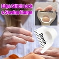 thumbnail image 5 of 3PCS Edge Stitch Hand Sewing Guide,Lock Gauge,Embroidery Lock Stitching Accessories and Gadgets,Precision Stitcher Templates Ruler,Notions & Supplies for Beginners DIY(2MM,White), 5 of 5