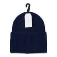 thumbnail image 2 of Time and Tru Women's Wide Cuff Beanie, One Size, Navy, 2 of 4