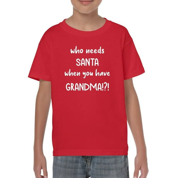 Who Needs Santa? T-Shirt Juniors -Smartprints Designs,  Medium