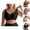 Black, variant on Push Up Bras for Women Plus Size Full Coverage Wireless Bralettes Comfortable Everyday Bras