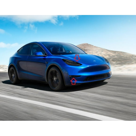 For Tinted Head Light Film Lens Overlays Protective Covers for Tesla Model Y