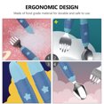 thumbnail image 4 of EeaseCA 1 Set Stainless Steel Spoons and Forks Cartoon Baby Tableware Fork Cutlery, 4 of 7