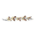 thumbnail image 2 of Galaxy Gold 16.5 Carat 14k Solid White Gold Butterfly Bracelet Garnet Citrine, 2 of 2
