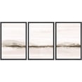 thumbnail image 2 of PixonSign Framed Wall Art Set Pastel Sunset Mountain Forest Lake Landscapes Abstract Nature Wilderness Modern Art Decor Minimal Relax/Calm for Living Room, Bedroom, Office - 24"x36"x3 Black, 2 of 5