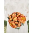 thumbnail image 5 of Fake Peonies 2 Bouquets Vintage Silk Peonies Flower 14 Heads Orange Peonies Artificial Flowers with Stems for Terracota Wedding Decoration Flowers Crafts Floral Arrangement (Orange), 5 of 16