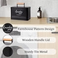 thumbnail image 2 of PERFNIQUE Laundry Pods Container, Farmhouse Laundry Pods Holder with Lid for Laundry Room Decor and Accessories, Metal Detergent Pods Container for Laundry Room Organization and Storage (Black, Pods), 2 of 6