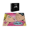 thumbnail image 3 of Ambesonne Kiss Me Jigsaw Puzzle Durable Cardboard, Young Pop Art Couple, 1000 pcs, Multicolor, 3 of 5