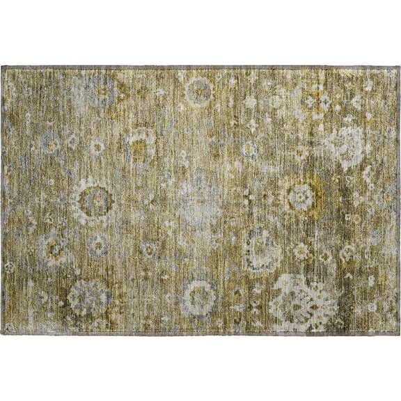 Dalyn Rugs Premium Machine Washable Mayfield AMF1107 Brown 1'8" x 2'6" Rug