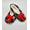 RED BOW, variant on Women's Warm Cozy Christmas Slippers with 3D Applique, Non Slip Snoozies, Christmas Gifts