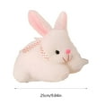 thumbnail image 3 of ​10 Inch White Bunny Stuffed Animal Plush Pillow - Soft Rabbit Doll for Kids Room Decor, Nursery, Gifts | Cute Cuddle Toy for Boys & Girls - Machine Washable White, 3 of 6