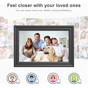Digital Picture Frame WiFi 10.1 Inch Digital Photo Frame, Electronic Picture Frame, 16GB Storage, Auto-Rotate, IPS Touch Screen, Easy Setup and Share Photos and Videos via Free App from Anywhere