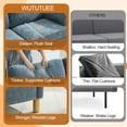 thumbnail image 5 of 65" Chenille Loveseat Sofa, Modern 2-Seater Love Seat Couch with Armrest Pillows,Upholstered Tufted Loveseat Couches for Living Room Bedroom, Blue, 5 of 8