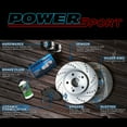 thumbnail image 6 of Power Sport Front Rear Brakes and Rotors Kit |Front Rear Brake Pads| Brake Rotors and Pads|Ceramic Brake Pads and Rotors|Hardware Kit and Sensor Wire BLCC.11002.52, 6 of 6