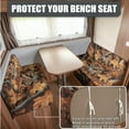 thumbnail image 4 of FOR U DESIGNS Owl Camo Pattern 3 Pcs RV Dinette Cushion Covers Anti-Slip Camper Cushion Slipcover with Pillow Cover Washable RV Couch Cover Sofa Slipover for Travel Trailer Couch, 4 of 8