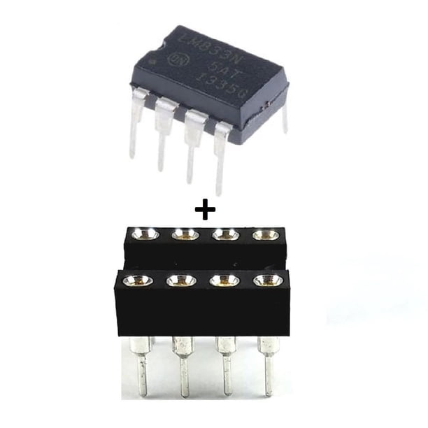 LM833NG LM833 + Socket - Dual Operational Amplifier IC - Walmart.com ...
