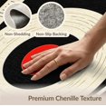 thumbnail image 6 of ODIKA 6'x9' Washable Area Rug Disc Record Vinyl Retro Motif Turntable Phonograph Shaped Music for Queen Size Bedroom, Under Bed, Master Suite, Easy Care, Non-Shedding, 6 of 7