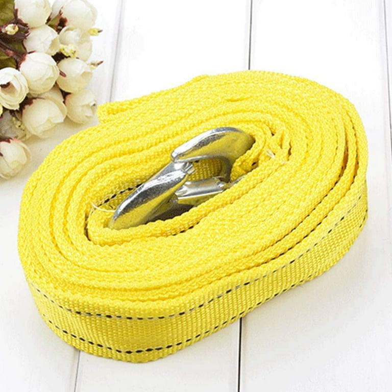 Tow Strap Heavy Duty with 2 Hooks, Recovery Strap 5 Tons Towing Strap 