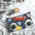 thumbnail image 5 of Honeii Astronaut And Space Print Pillow Cases,Plush Throw Pillow Covers,Decorative Pillowcase for Sofa, Couch, Living Room-14"x20", 5 of 6
