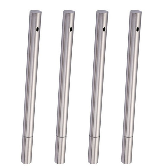 Stainless Steel BBQ Sticks Bucket with Protective Lid for Storage Use Silver