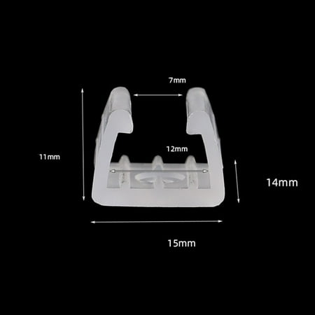 

30pcs LED Strip Fix Clips Holder Connector Accessories Neon Light Plastic Buckle