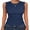 Blue, variant on Ribbed Tank Tops for Women Crew Neck Ruffle Sweater Vest Cute Sleeveless Shirts 2026 Summer Business Casual Outfits Black X-Small