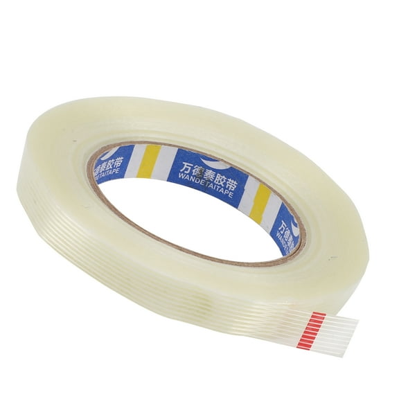0.59" x 164.04ft Clear Fiberglass Weatherstrip Repair Tape Adhesive Tape Sealing Strip Tape
