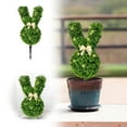 thumbnail image 1 of Riforla Rabbit Shaped Inserts Green Rabbit Shaped Potted Easter Bunny Suitable for Easter Porch Decoration Outdoor/Indoor/Home Decor Green_005, 1 of 7