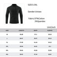 thumbnail image 6 of Men's Cycling Jersey Quick Drying Long Sleeved Training Shirt T-shirt Stand Up Neck Quarter Zipper Pullover, 6 of 6
