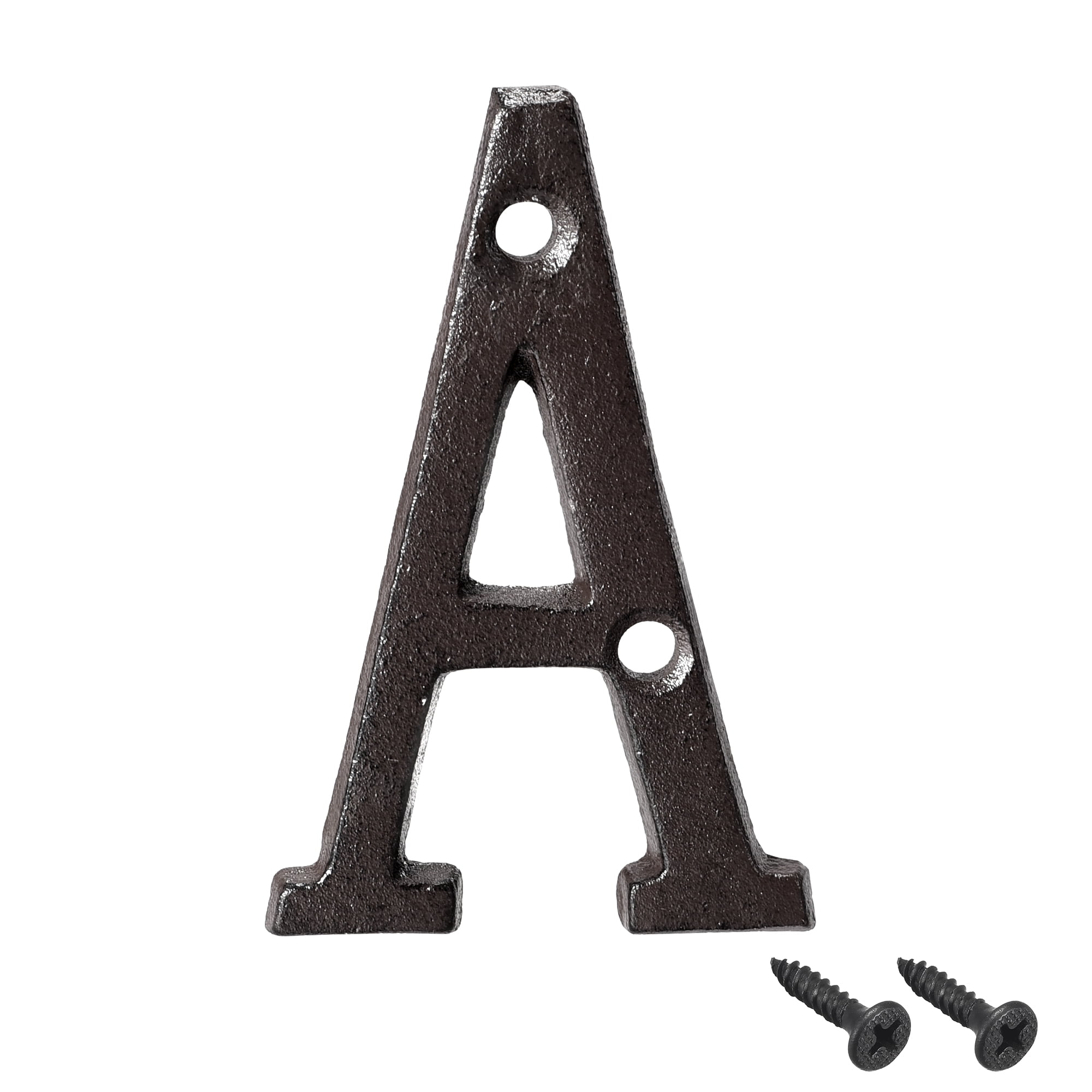 Uxcell 3 Inch Cast Iron House Letter Mailbox Address Sign Letter A