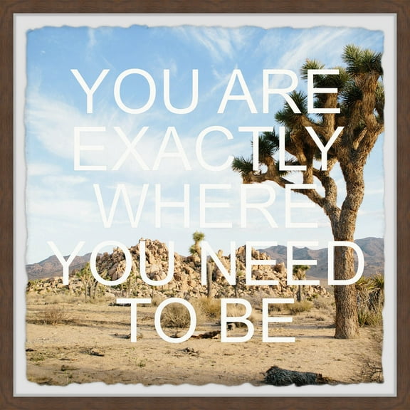 Marmont Hill Right Place Framed Painting Print